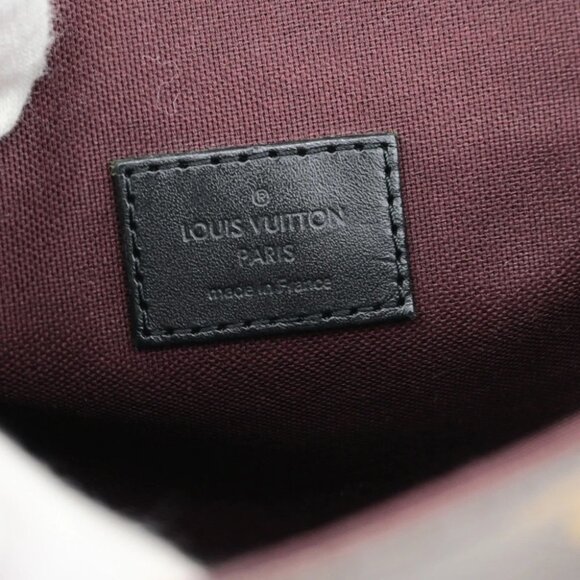 LOUIS VUITTON Bass PM Shoulder Bag Monogram Macassar Brown Black M56717 18YG828 - Picture 10 of 14
